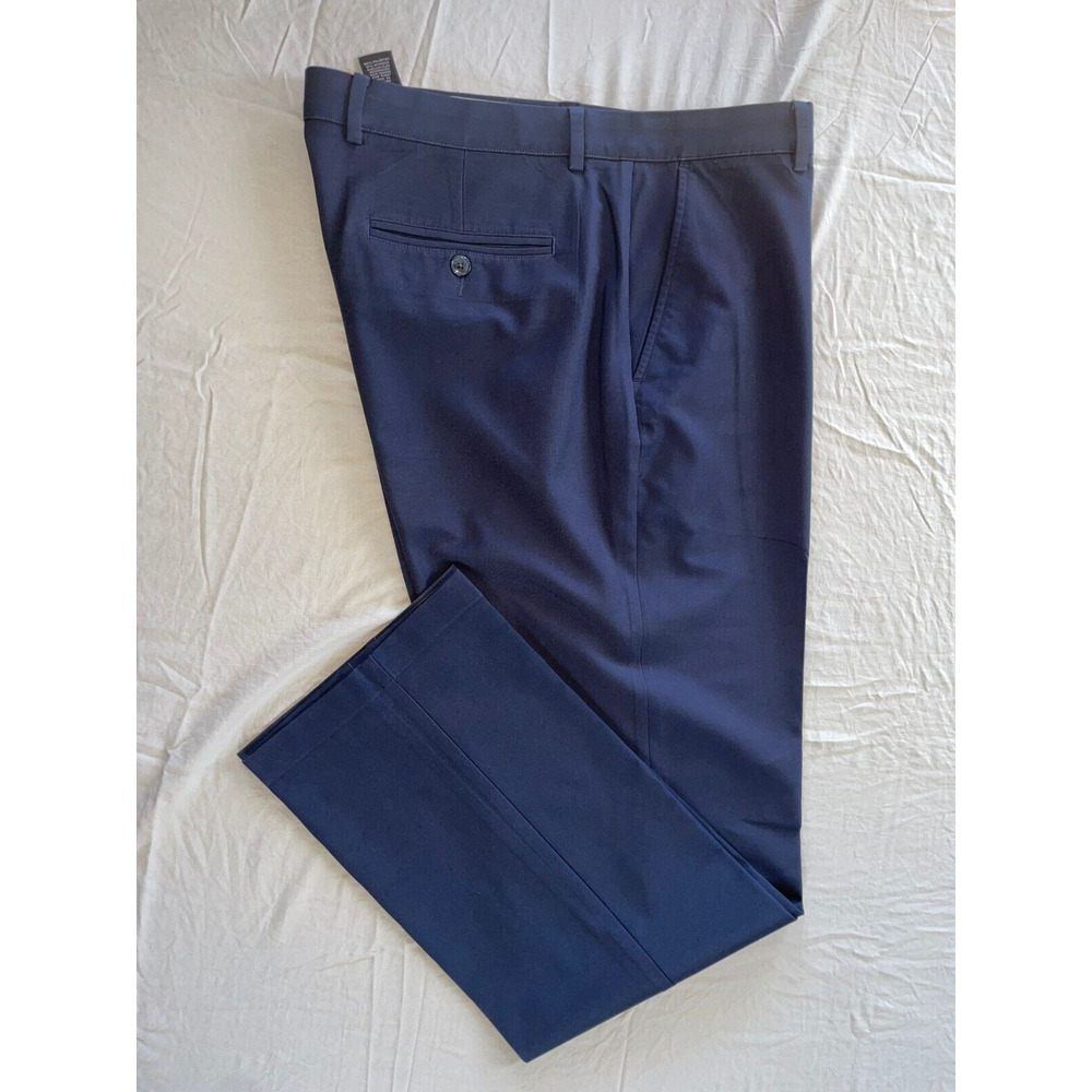 Greg Norman Flat Front Microfiber Ultimate Travel Chino Pants. Navy, 36X32. EUC - Picture 2 of 9